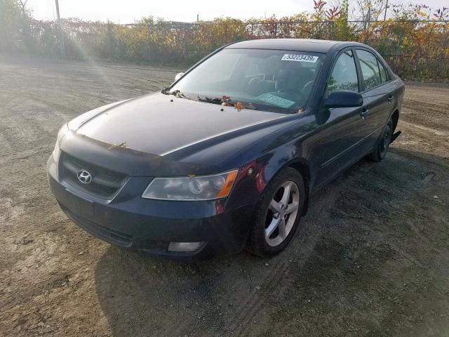 5NPET46F56H010292 - 2006 HYUNDAI SONATA GL BLUE photo 2