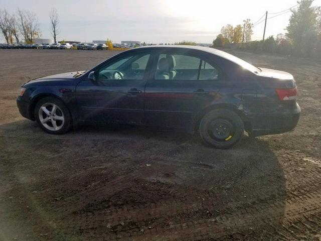 5NPET46F56H010292 - 2006 HYUNDAI SONATA GL BLUE photo 9