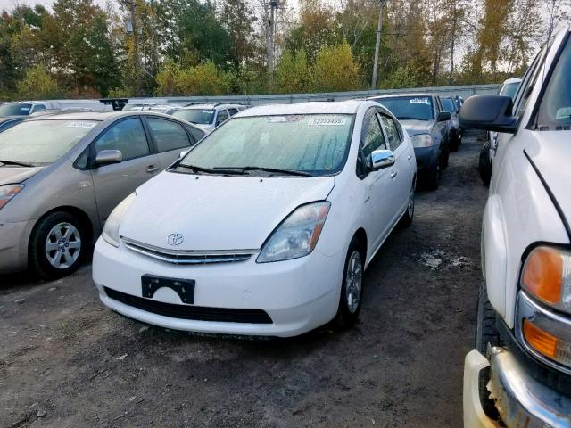 JTDKB20UX97829616 - 2009 TOYOTA PRIUS WHITE photo 2