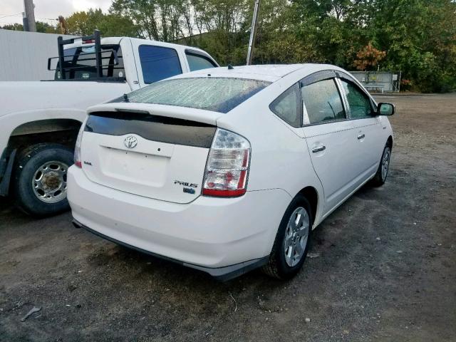 JTDKB20UX97829616 - 2009 TOYOTA PRIUS WHITE photo 4