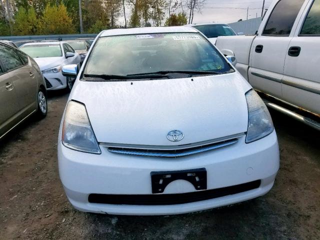 JTDKB20UX97829616 - 2009 TOYOTA PRIUS WHITE photo 9