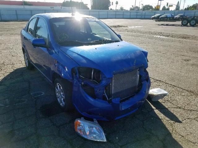 KL1TD5DE3AB126404 - 2010 CHEVROLET AVEO LS BLUE photo 1