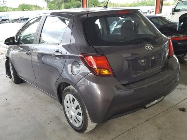 VNKKTUD33GA065352 - 2016 TOYOTA YARIS L CHARCOAL photo 3