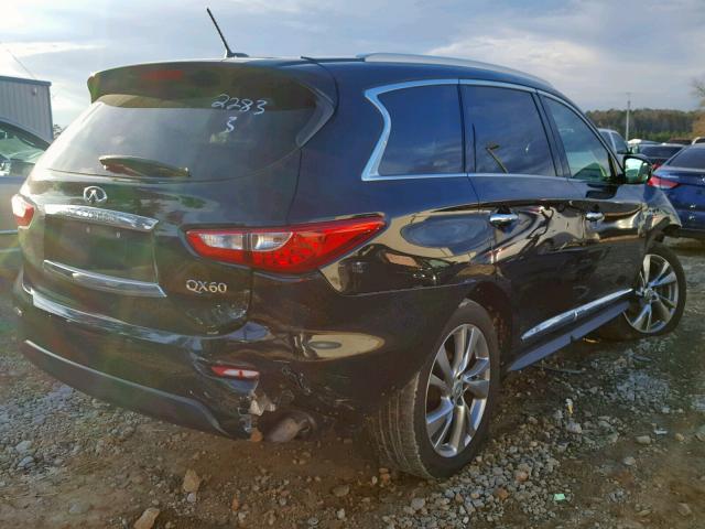 5N1CL0MM1EC522283 - 2014 INFINITI QX60 HYBRI BLACK photo 4