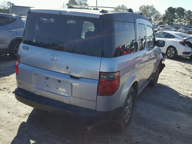 5J6YH187X6L009275 - 2006 HONDA ELEMENT EX GRAY photo 4