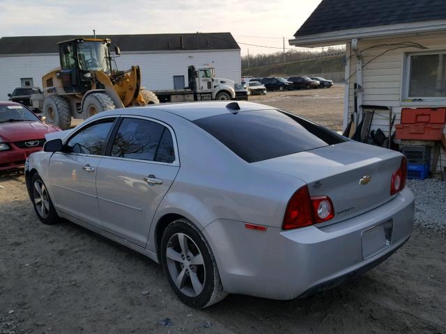 1G1ZC5EU7CF396512 - 2012 CHEVROLET MALIBU 1LT SILVER photo 3