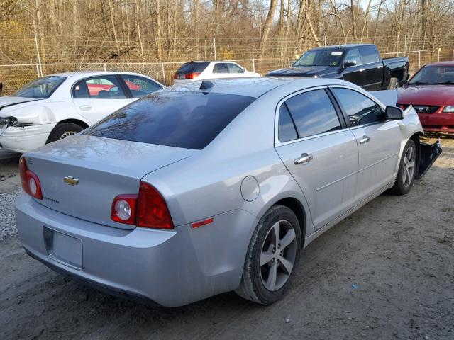 1G1ZC5EU7CF396512 - 2012 CHEVROLET MALIBU 1LT SILVER photo 4