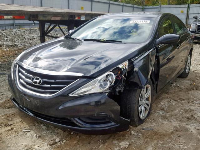 5NPEB4AC7BH090897 - 2011 HYUNDAI SONATA GLS BLACK photo 2