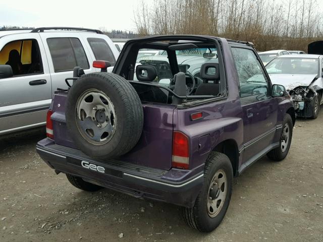 2CNBJ1861S6941922 - 1995 GEO TRACKER PURPLE photo 4