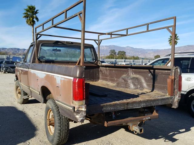 1FTHF26H7KPB55990 - 1989 FORD F250 TWO TONE photo 3