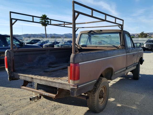 1FTHF26H7KPB55990 - 1989 FORD F250 TWO TONE photo 4