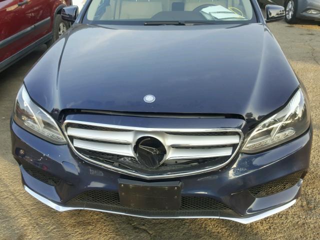 WDDHF8JB1EA926785 - 2014 MERCEDES-BENZ E 350 4MAT BLUE photo 7