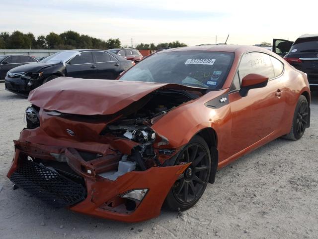 JF1ZNAA1XD2717642 - 2013 SCION FRS ORANGE photo 2