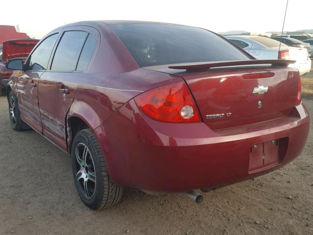 1G1AL55F177361074 - 2007 CHEVROLET COBALT LT RED photo 3