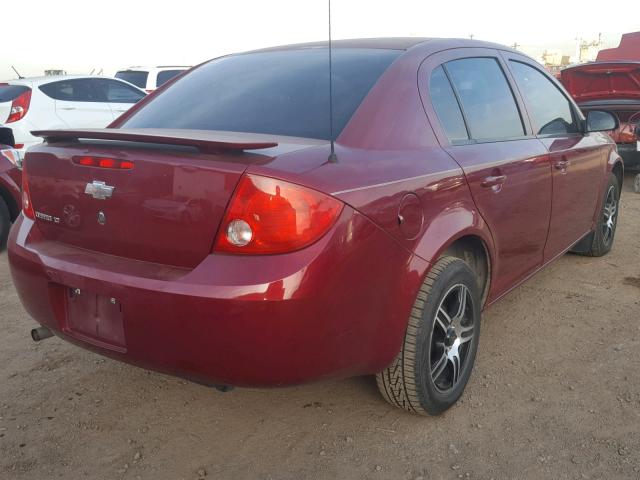 1G1AL55F177361074 - 2007 CHEVROLET COBALT LT RED photo 4