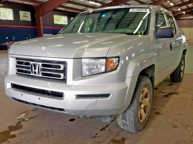 2HJYK16288H524236 - 2008 HONDA RIDGELINE SILVER photo 2