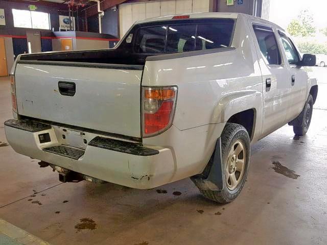 2HJYK16288H524236 - 2008 HONDA RIDGELINE SILVER photo 4