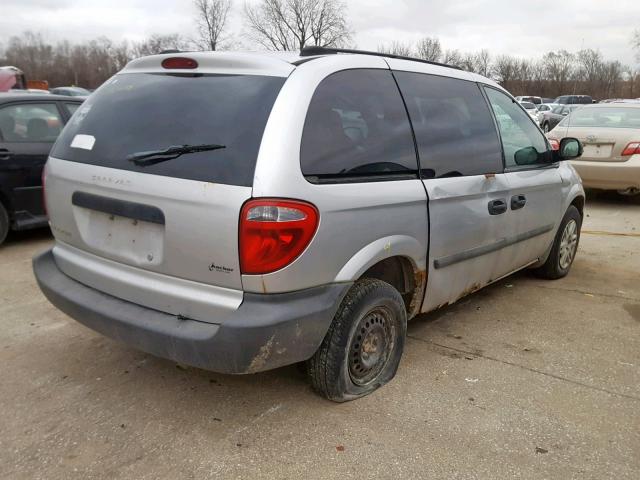 1D4GP25RX5B150029 - 2005 DODGE CARAVAN SE SILVER photo 4