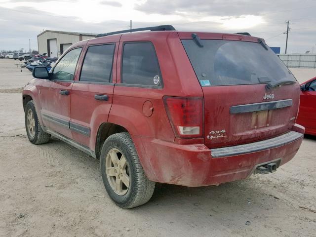 1J4HR48N25C629968 - 2005 JEEP GRAND CHER RED photo 3