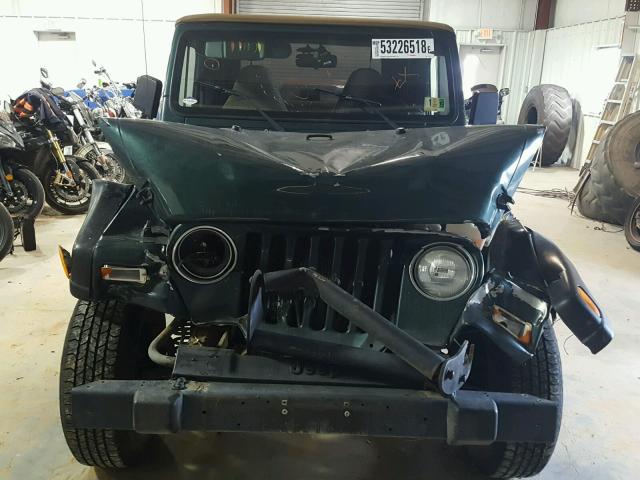 1J4FA49SXYP774515 - 2000 JEEP WRANGLER / GREEN photo 9