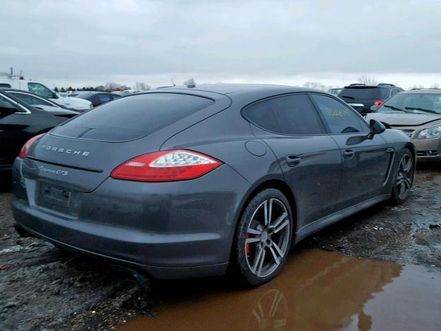 WP0AF2A76DL075736 - 2013 PORSCHE PANAMERA G GRAY photo 4