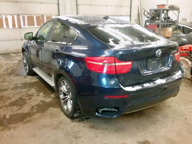 5UXFG8C52CL590036 - 2012 BMW X6 XDRIVE5 BLUE photo 3