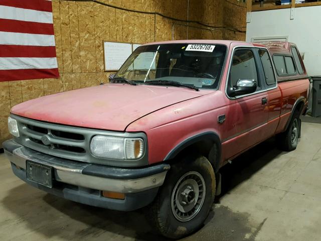 4F4DR17X8RTM67878 - 1994 MAZDA B4000 CAB RED photo 2