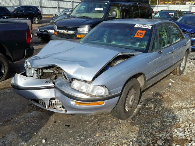 1G4HP52K7VH429876 - 1997 BUICK LESABRE CU BLUE photo 2