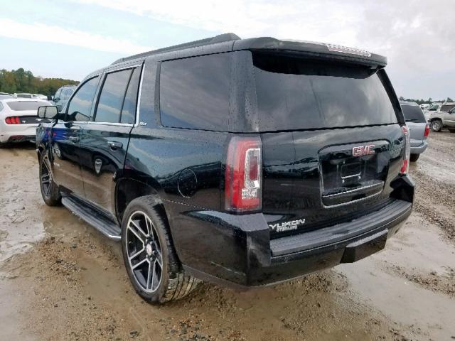 1GKS1BKC6FR503887 - 2015 GMC YUKON SLT BLACK photo 3