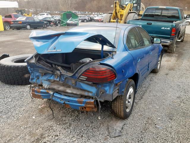 1G2NE52T3XM853396 - 1999 PONTIAC GRAND AM S BLUE photo 4