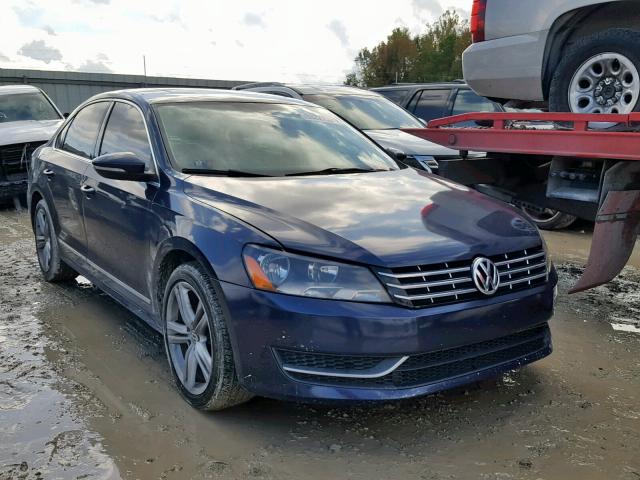 1VWBN7A39CC058345 - 2012 VOLKSWAGEN PASSAT SE BLUE photo 1