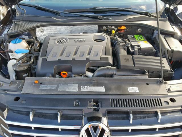 1VWBN7A39CC058345 - 2012 VOLKSWAGEN PASSAT SE BLUE photo 7