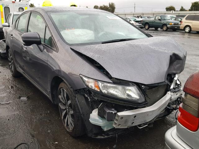 19XFB2F91FE200570 - 2015 HONDA CIVIC EXL 灰色 照片 1