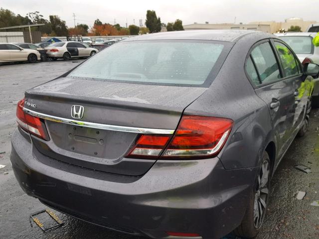 19XFB2F91FE200570 - 2015 HONDA CIVIC EXL 灰色 照片 4