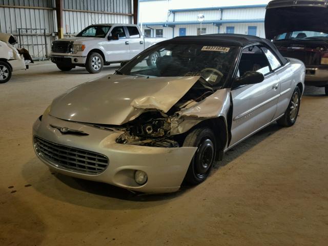 1C3EL55UX1N599083 - 2001 CHRYSLER SEBRING LX SILVER photo 2