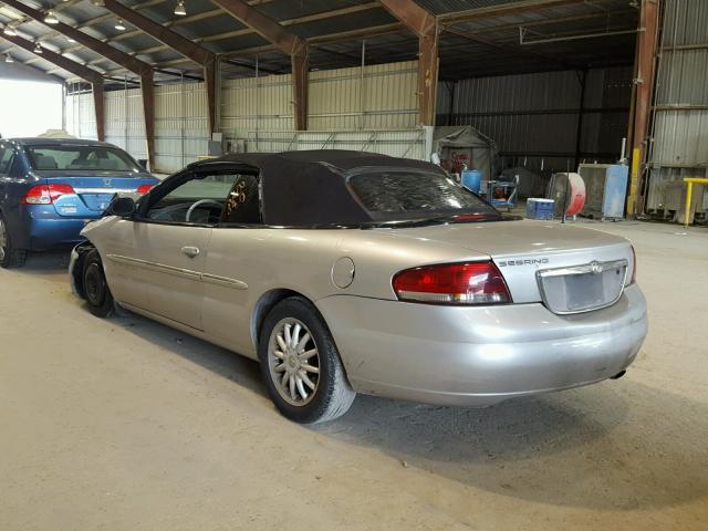 1C3EL55UX1N599083 - 2001 CHRYSLER SEBRING LX SILVER photo 3