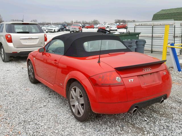 TRUUF28N741014298 - 2004 AUDI TT 3.2 RED photo 3