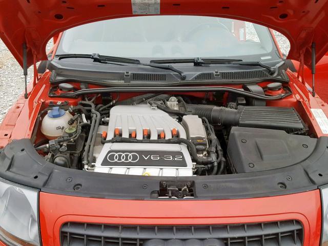 TRUUF28N741014298 - 2004 AUDI TT 3.2 RED photo 7