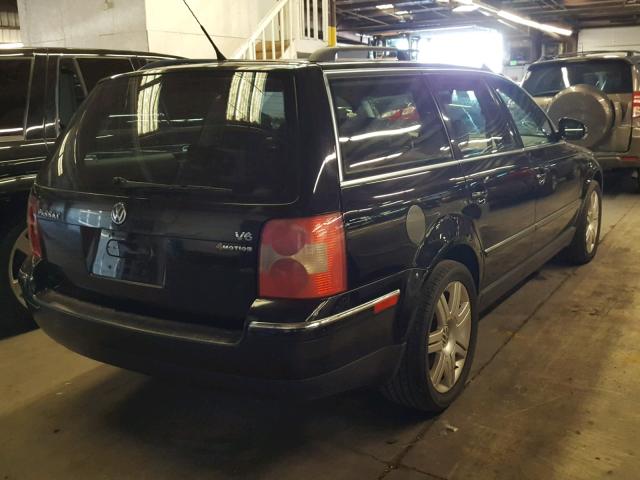 WVWYU63B75E107922 - 2005 VOLKSWAGEN PASSAT GLX BLACK photo 4