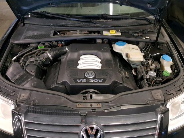 WVWYU63B75E107922 - 2005 VOLKSWAGEN PASSAT GLX BLACK photo 7