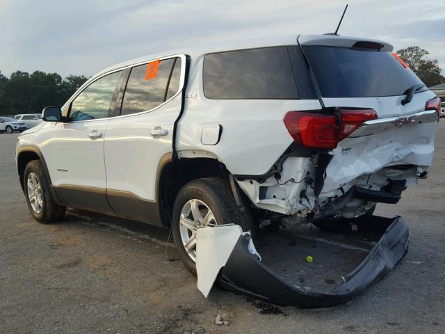 1GKKNKLA7HZ194919 - 2017 GMC ACADIA SLE WHITE photo 3