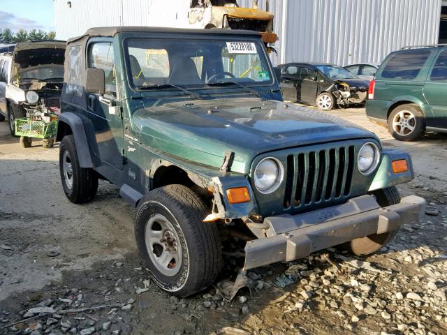 1J4FA49S61P373078 - 2001 JEEP WRANGLER / GREEN photo 1