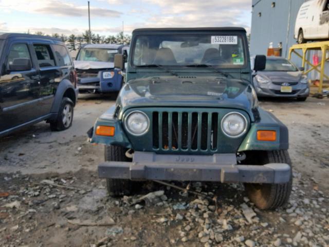 1J4FA49S61P373078 - 2001 JEEP WRANGLER / GREEN photo 10