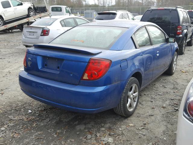 1G8AN12F94Z149273 - 2004 SATURN ION LEVEL BLUE photo 4