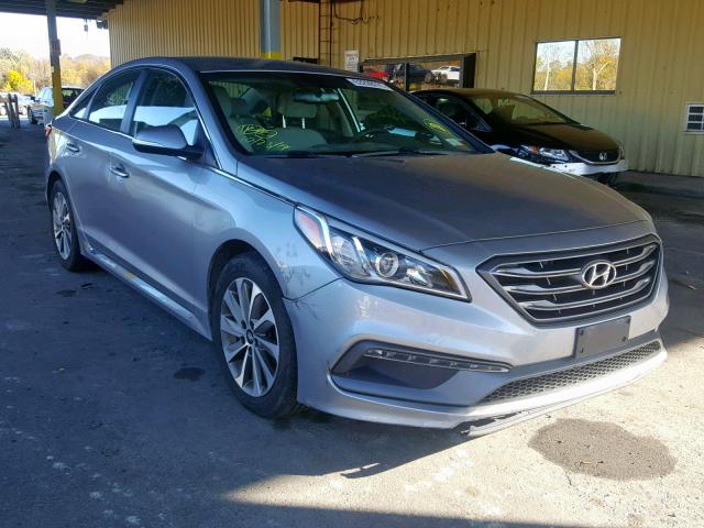 5NPE34AF8FH078304 - 2015 HYUNDAI SONATA SPO GRAY photo 1