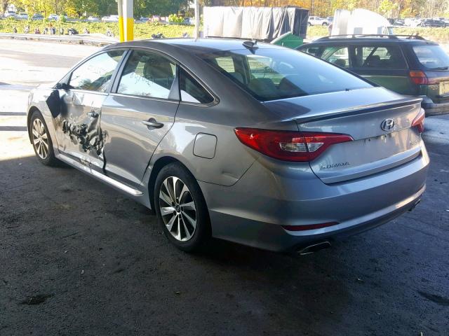 5NPE34AF8FH078304 - 2015 HYUNDAI SONATA SPO GRAY photo 3