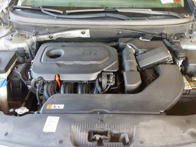 5NPE34AF8FH078304 - 2015 HYUNDAI SONATA SPO GRAY photo 7