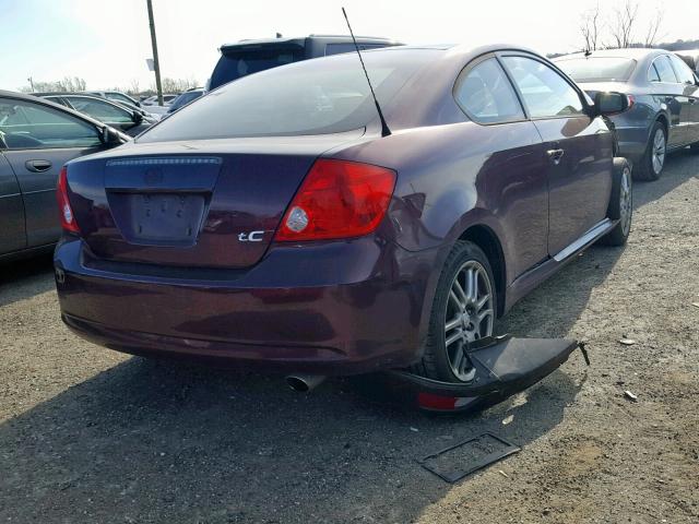 JTKDE177560096706 - 2006 TOYOTA SCION TC 栗色 照片 4