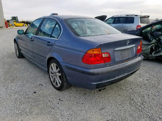 WBAAV534X1JR79925 - 2001 BMW 330 I BLUE photo 3