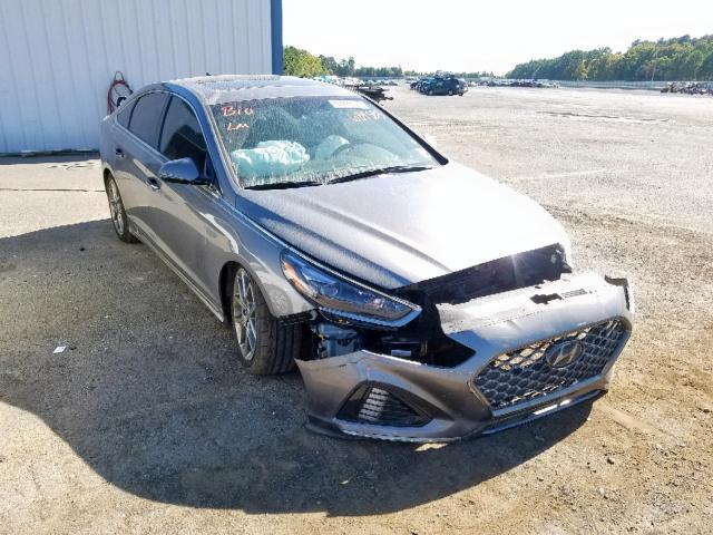 5NPE34AB9JH689383 - 2018 HYUNDAI SONATA SPO GRAY photo 1